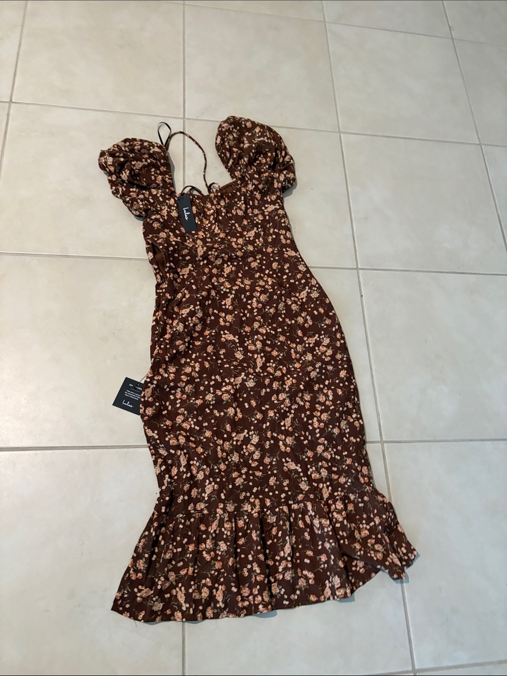 NWT $75 lulu’s medium floral dress 1979 - Picture 5 of 7